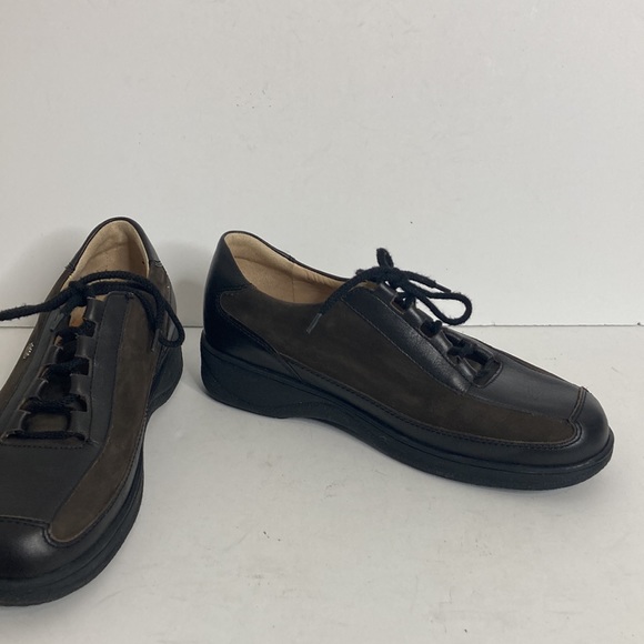Finn Comfort Shoes Womens UK 4.5 US 7 Brown Black Lace Up Oxford Retro Comfy - Picture 6 of 16
